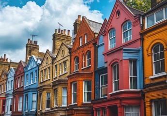 Fototapeta premium Colorful Row Houses.