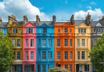 Obraz premium Colorful Row Houses.