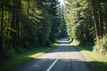 Obraz premium road in the woods