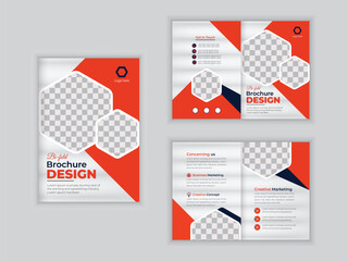 Business brochure template design corporate company profile layout design