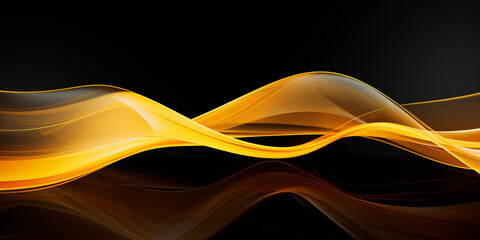 Abstract golden wave background
