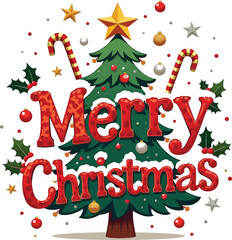 Merry Christmas 2025  for t-shirt design