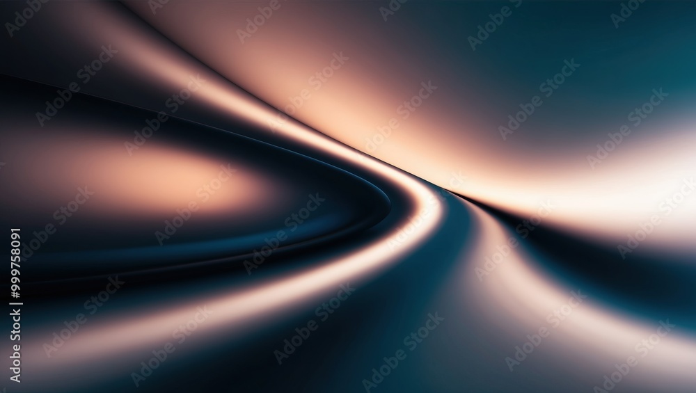 Aufkleber abstract curves and smooth gradients create a visually striking and serene atmosphere, ideal for mod