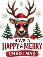 Merry Christmas 2025  for t-shirt design