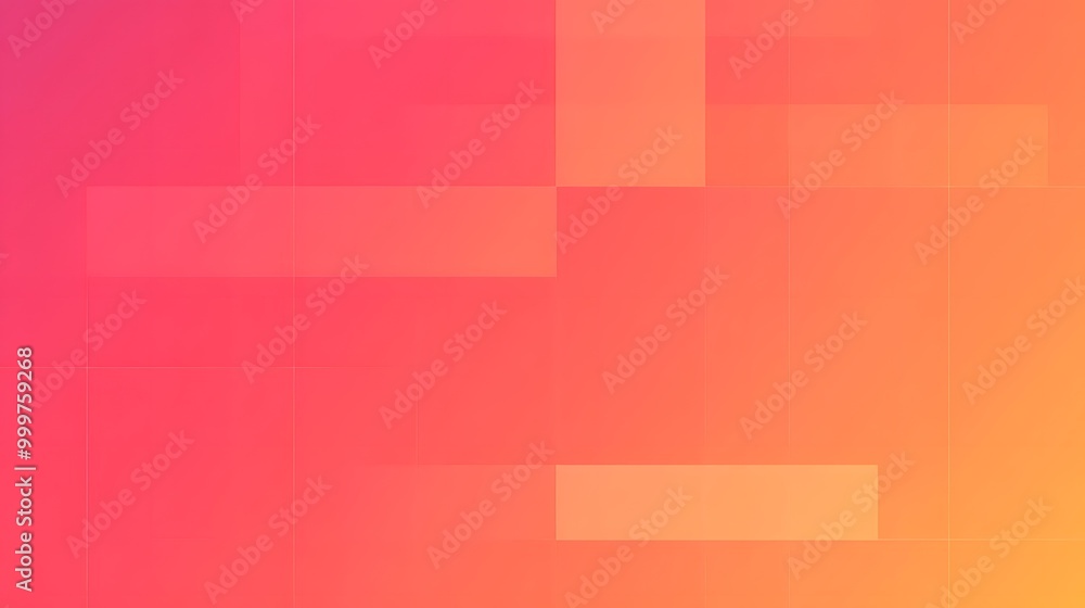 Aufkleber a vibrant gradient background blending shades of pink and orange, creating a dynamic and visually ap