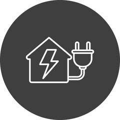 Obraz premium Power Home icon