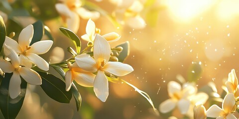Serene Neroli Flowers in Gentle Light