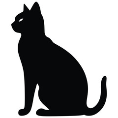 Cat silhouette vector