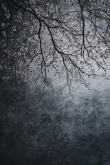 Serene Nature Background with Dark Details