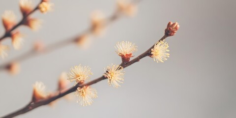 Close-Up of Witch Hazel Branches in Bloom