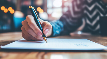 hand pen notepad
