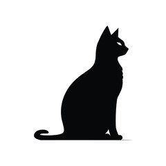 Cat silhouette vector