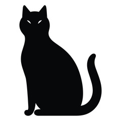 Cat silhouette vector