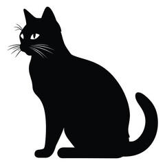 Cat silhouette vector