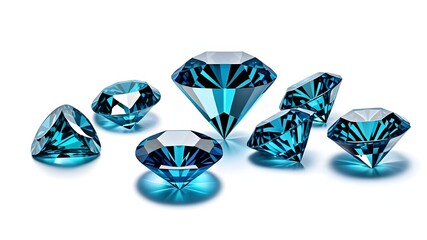 Fototapeta premium blue diamond gem
