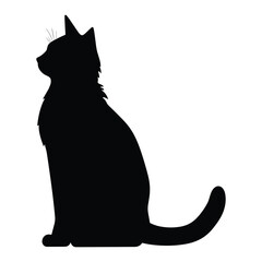 Cat silhouette vector