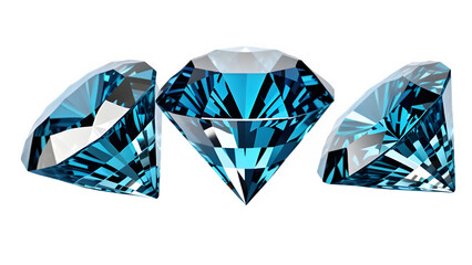 Fototapeta premium blue diamond gem