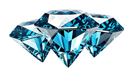 Fototapeta premium blue diamond gem