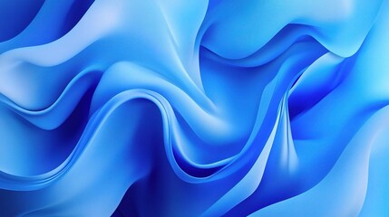 Fototapeta premium Abstract Blue Waves Fabric Background