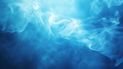 Obraz premium Ethereal Blue Smoke Texture for Background Use