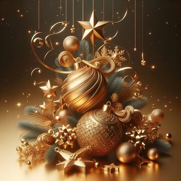 Decorative Christmas Balls with Luxury Patterns  Unique, Creative, and Eye-Catching Festival Celebration Design
