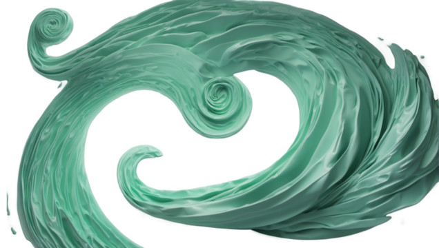 Mint Green Swirl
