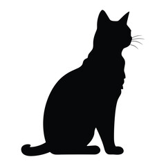 Cat silhouette vector