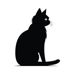 Cat silhouette vector