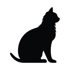 Cat silhouette vector