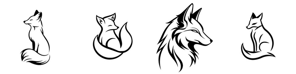 Obraz premium Illustration of artistic symbols in a simplistic style, suitable for various design projects.