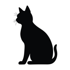 Cat silhouette vector