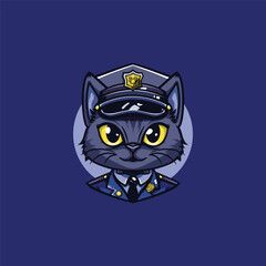 Obraz premium police mascot logo design
