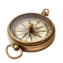A vintage compass with intricate engravings, featuring a detailed glass cover, resting on a dark surface, suggesting exploration and navigation.