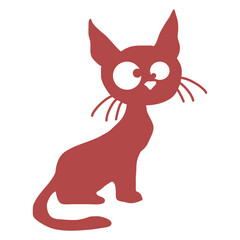 Home Cat Looks Adorable Happy Sweet Little Smile Face Kitten Pet Design Funny Cool Cartoon Cute Cats Lovers Comic Fun Love Kittens Adorable Feline Like Playful Kitties Fur Baby Illustration Paw Owners