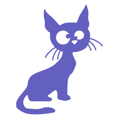 Home Cat Looks Adorable Happy Sweet Little Smile Face Kitten Pet Design Funny Cool Cartoon Cute Cats Lovers Comic Fun Love Kittens Adorable Feline Like Playful Kitties Fur Baby Illustration Paw Owners