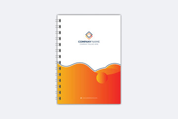 Professional modern creative notebook cover template