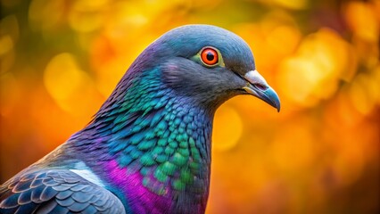 Elegant pigeons depicted in different poses and settings, artfully captured through wildlife photography, celebrating