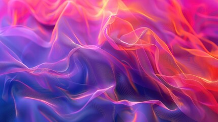 Obraz premium A detailed view of vibrant textile material with intricate patterns and colors