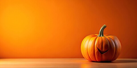 halloween orange background with pumpkin