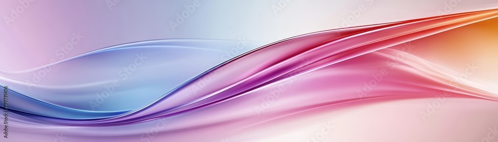 Poster abstract colorful wave background with soft gradient colors.