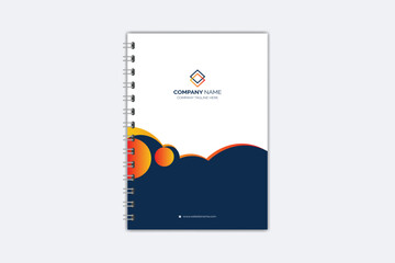Professional modern creative notebook cover template