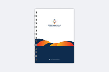 Professional modern creative notebook cover template