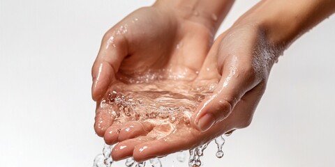 Fototapeta premium person washing hands