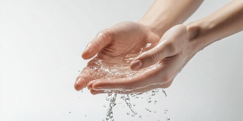 Fototapeta premium hands in water