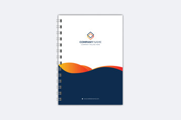 Professional modern creative notebook cover template