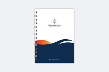 Professional modern creative notebook cover template