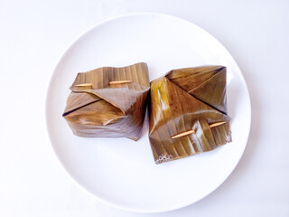 Bothok is a typical Javanese food made from grated coconut, added with chili sauce and side dishes...