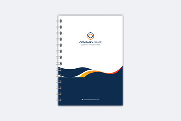 Professional modern creative notebook cover template