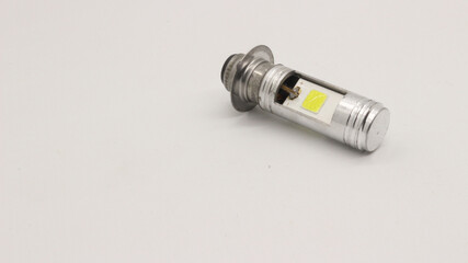 Broken motorcycle light bulb
