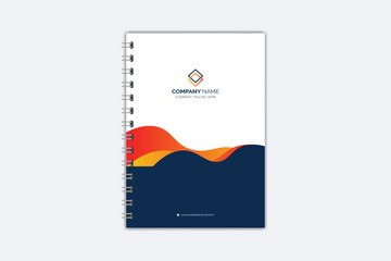 Professional modern creative notebook cover template